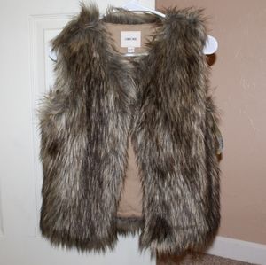 Faux fur vest
